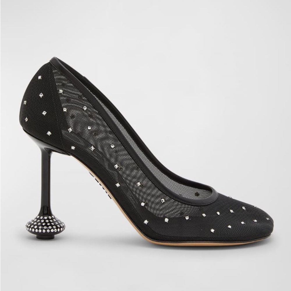 Loewe Toy Crystal Mesh Pumps Size 40